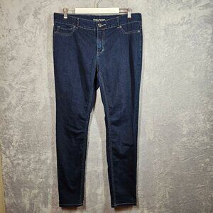 Maurices Womens 116R Dark Wash tapered Leg Denim Jeans casual denims